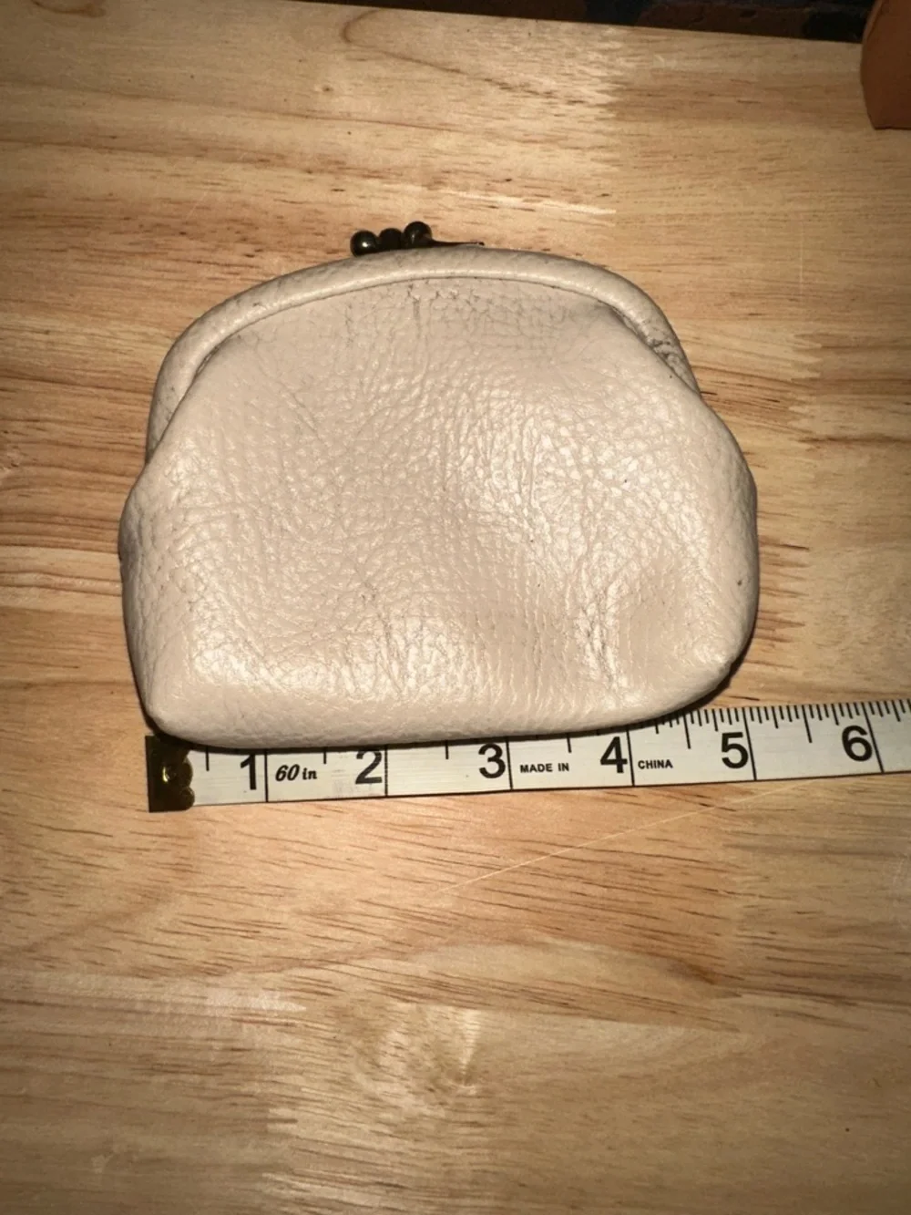 Vintage Vegan leather kiss lock coin purse set